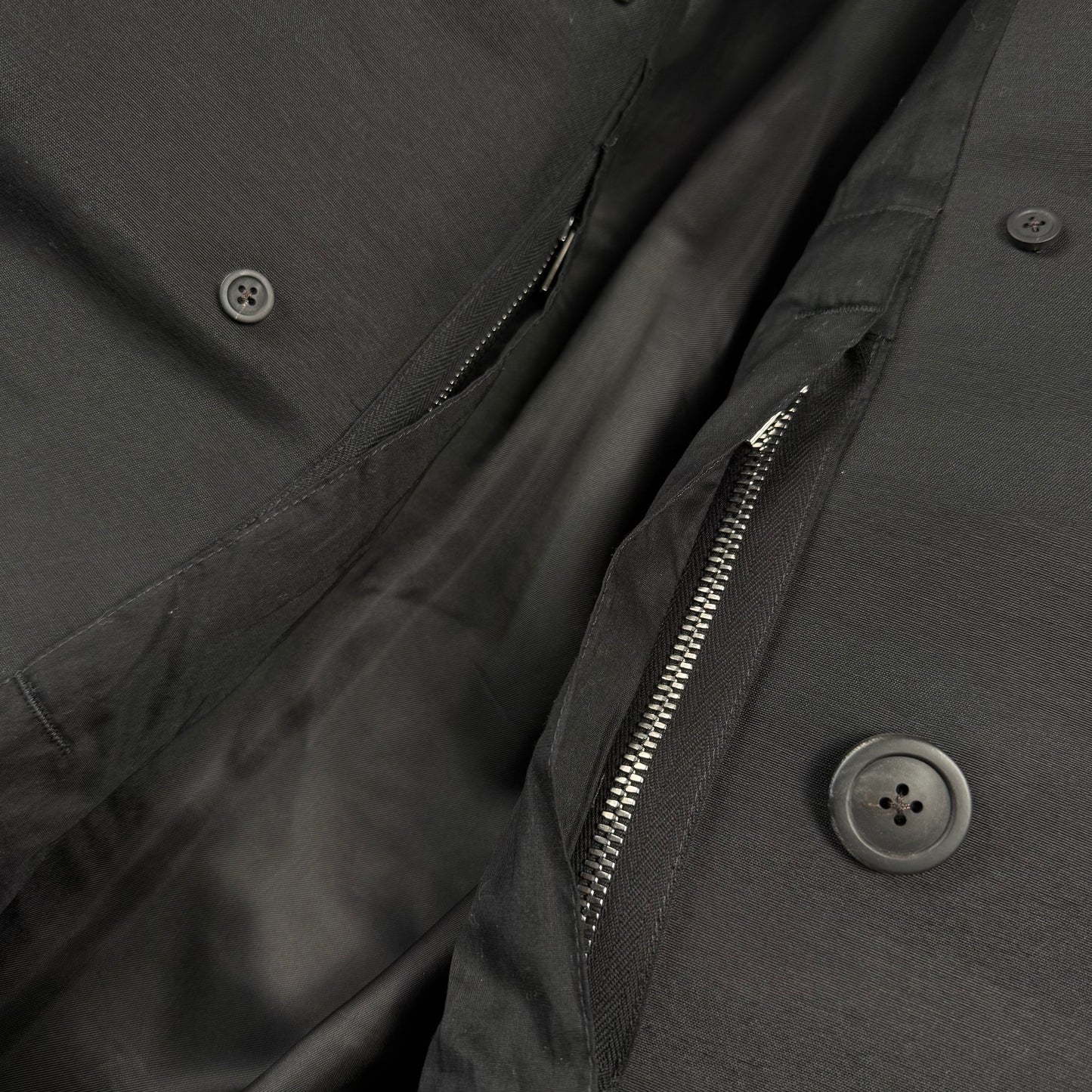 Rick Owens SS25 Hollywood Officer ‘Black’ Coat