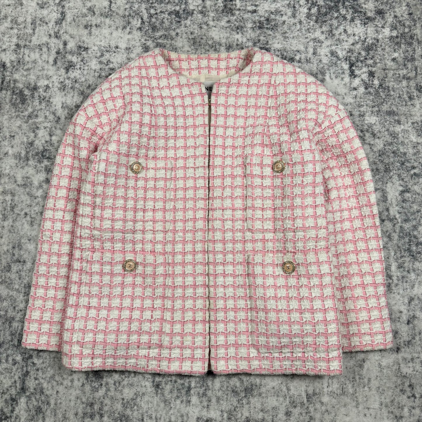 Chanel 2022 Tweed Pattern Evening Jacket