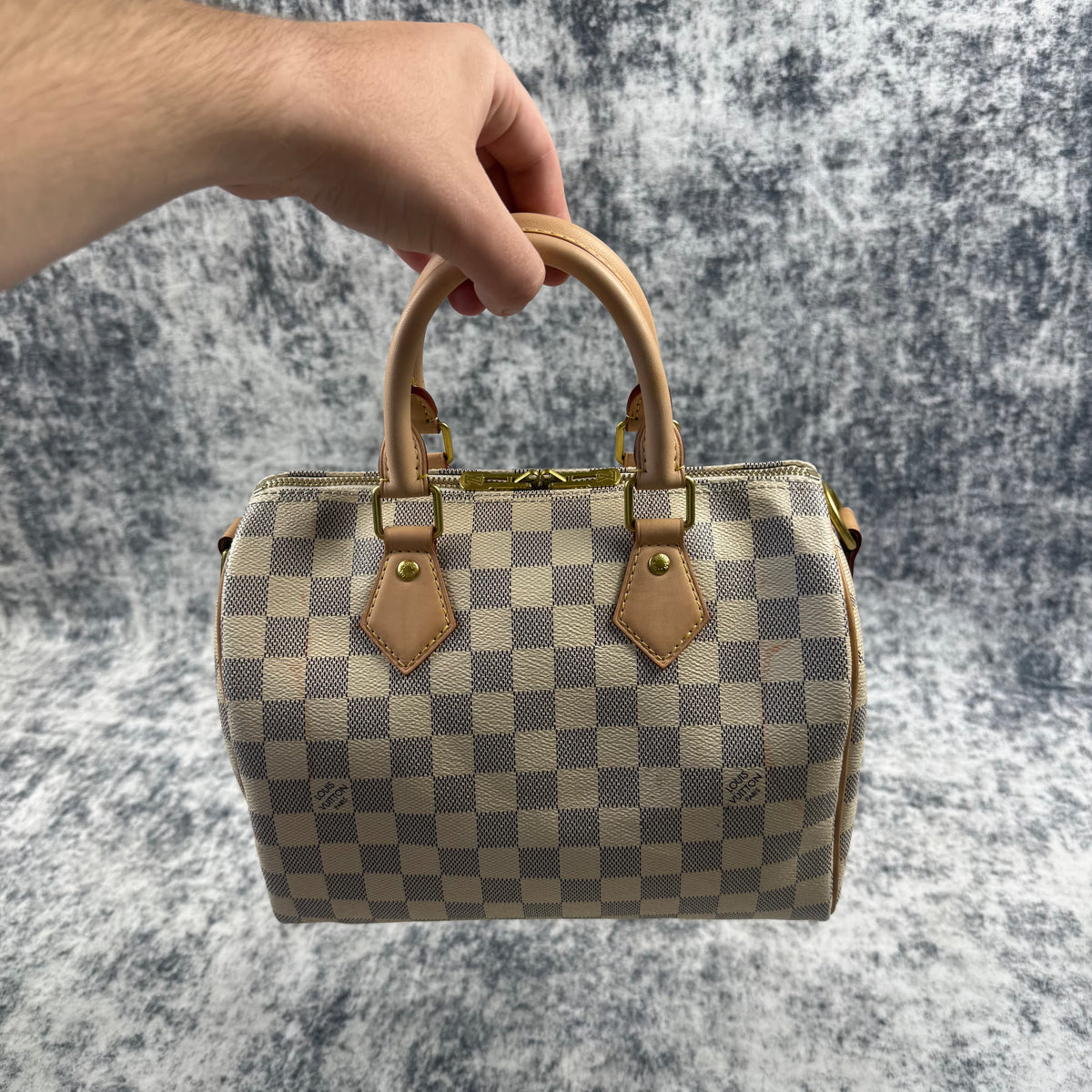 Louis Vuitton Damier Azur Speedy 25 Handbag