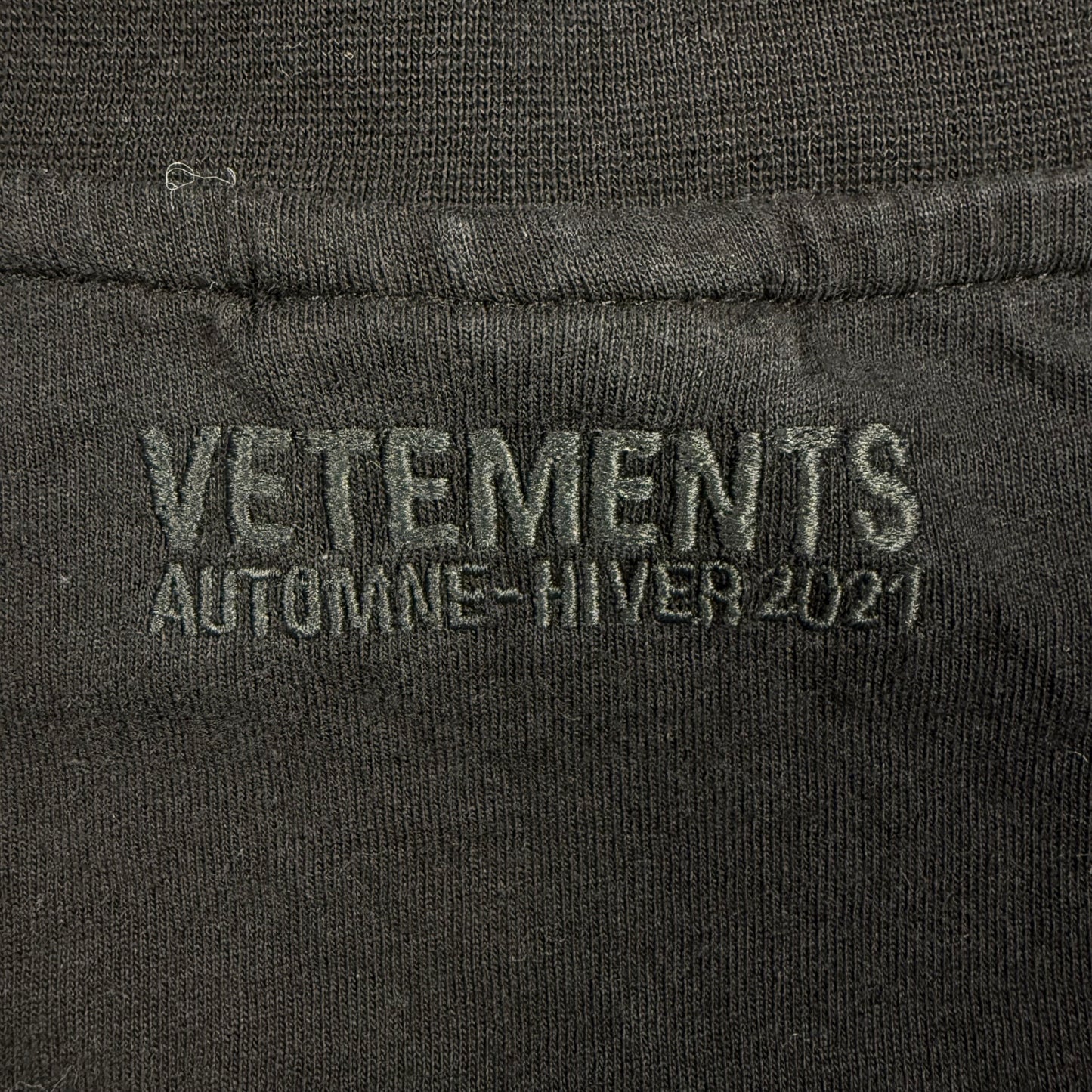 Vetements Logo Front Back ‘Black’ T-Shirt