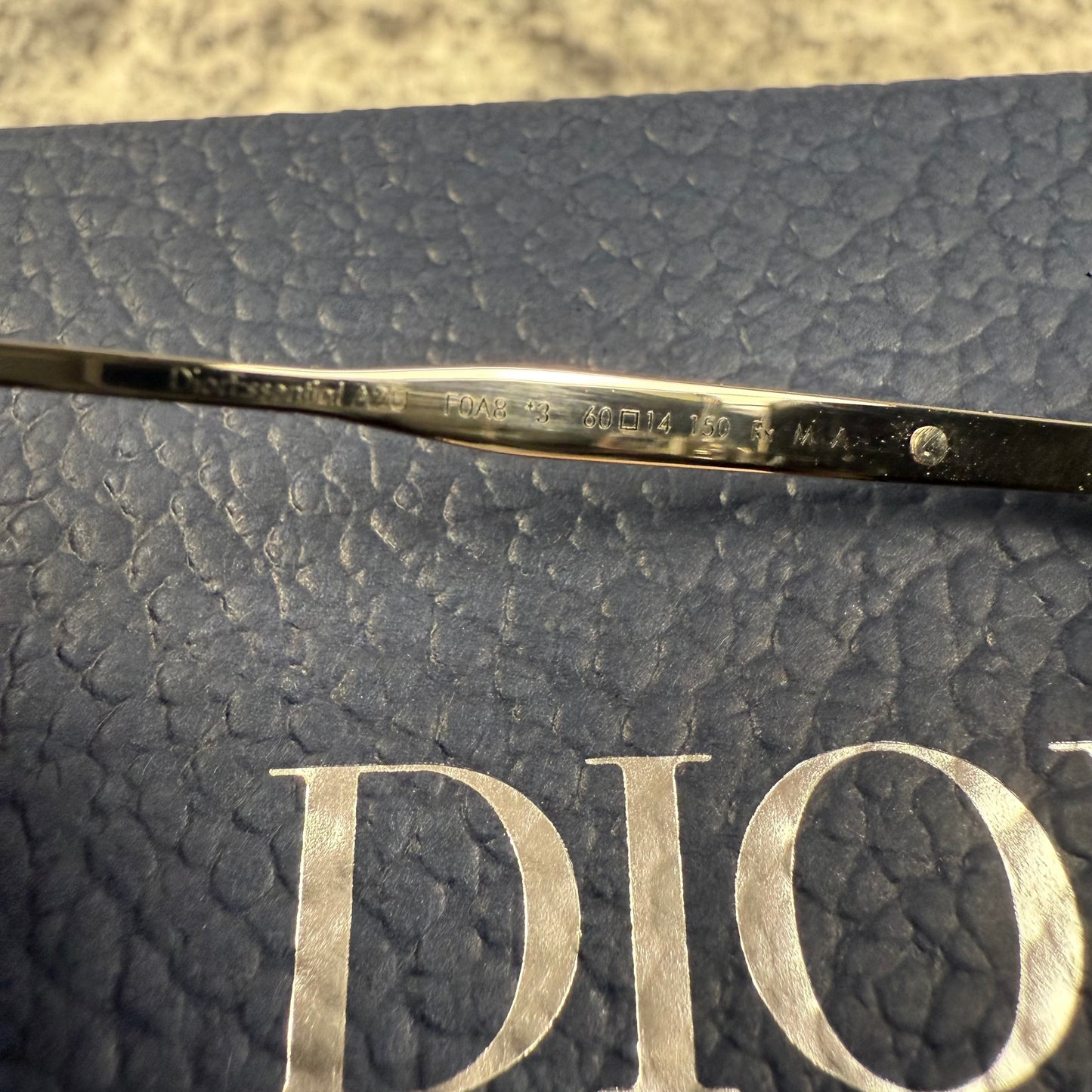 Dior Aviator Sunglasses Oblique Monogram Lens Silver