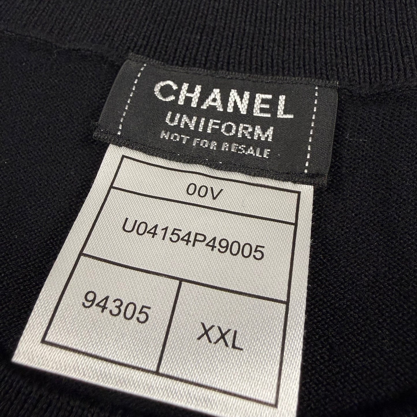Chanel Uniform CC Button Shoulder Wool Blend Knit Long Sleeve