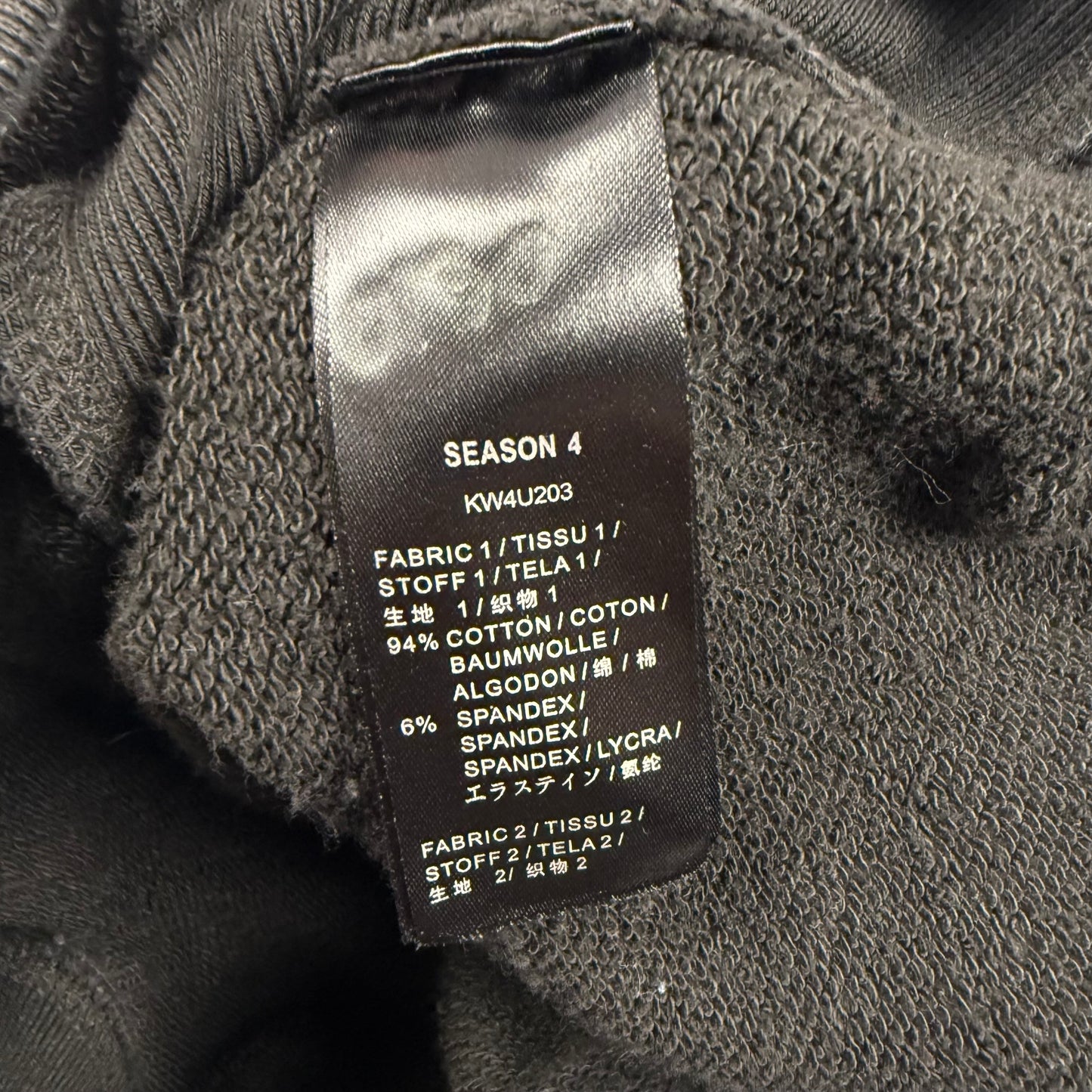 Yeezy Season 4 Calabasas ‘Black’ Crewneck Sweatshirt