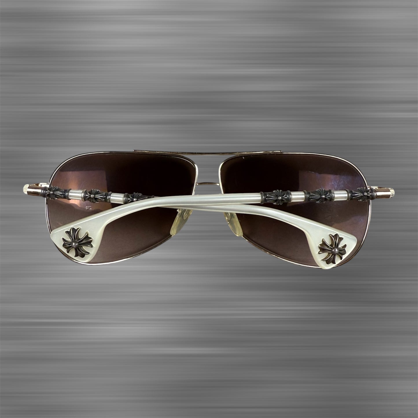 Chrome Hearts ‘Beast BBC’ White Gold/.925 Silver Sunglasses