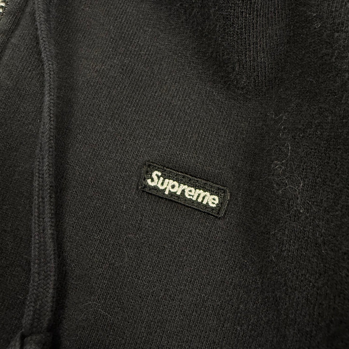 Supreme Small Box Logo ‘Black’ Zip Up Hoodie