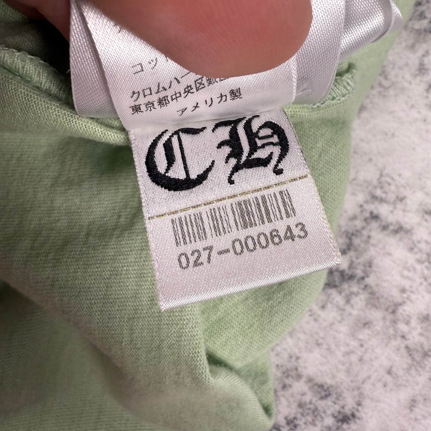 Chrome Hearts Neck Logo ‘Lime’ Long Sleeve