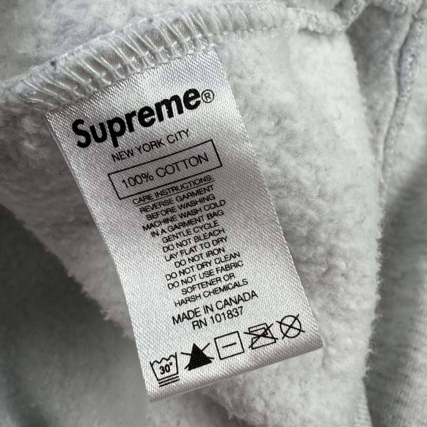 Supreme Reflective Cutout Logo ‘Gray’ Hoodie