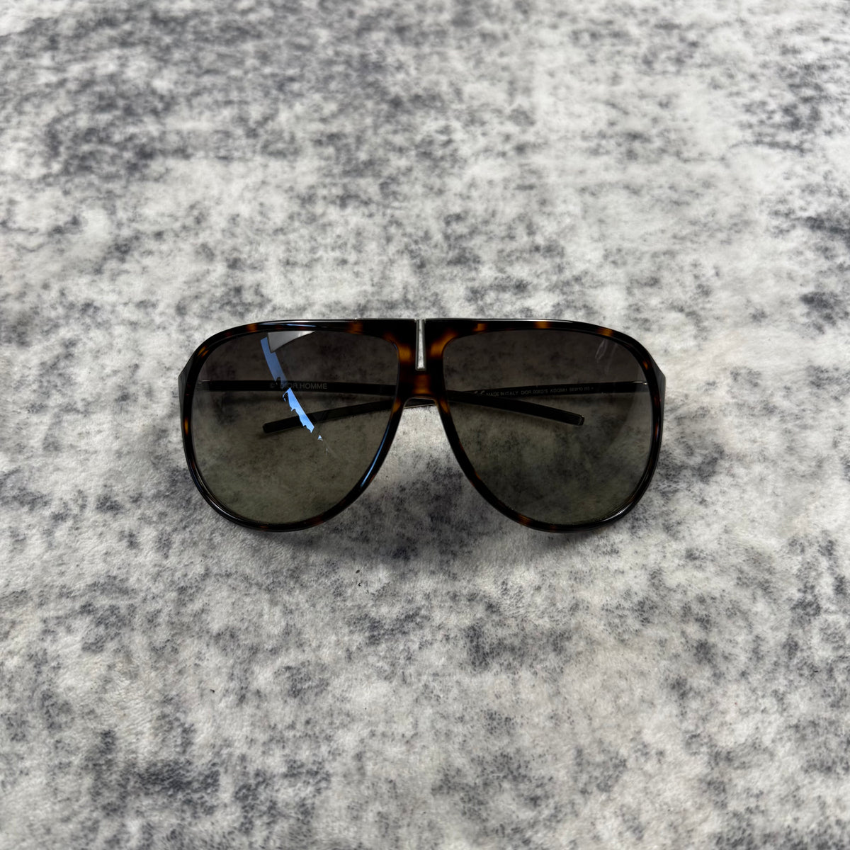 Dior Homme 2000s Tortoiseshell Aviator Sunglasses