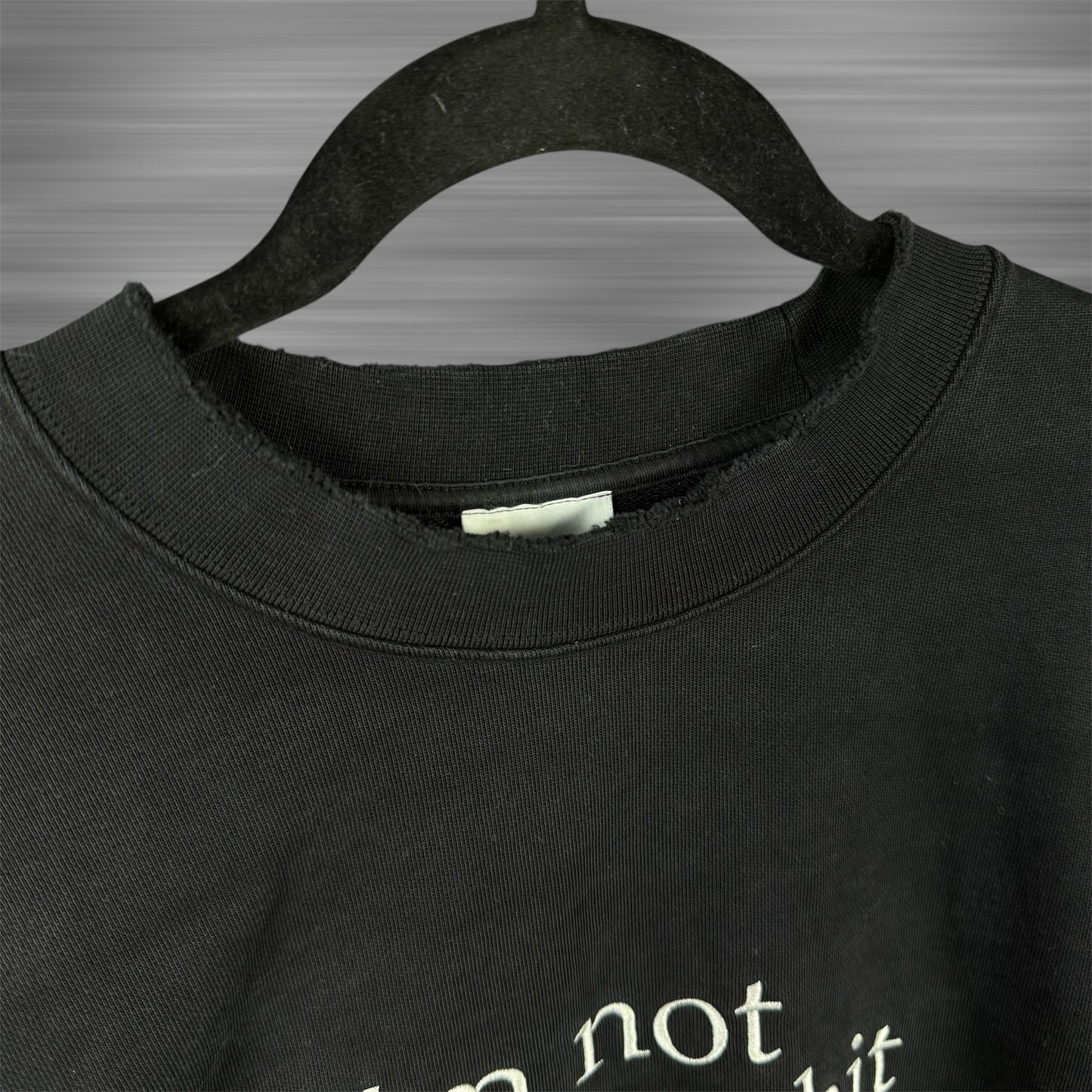 Vetements ‘I’m not doing shit today.’ Oversized Sweater