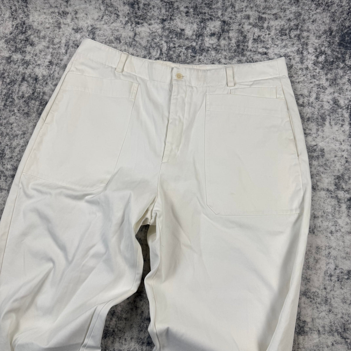 Hermès Vintage White Adjustable Ankle Riding Trousers