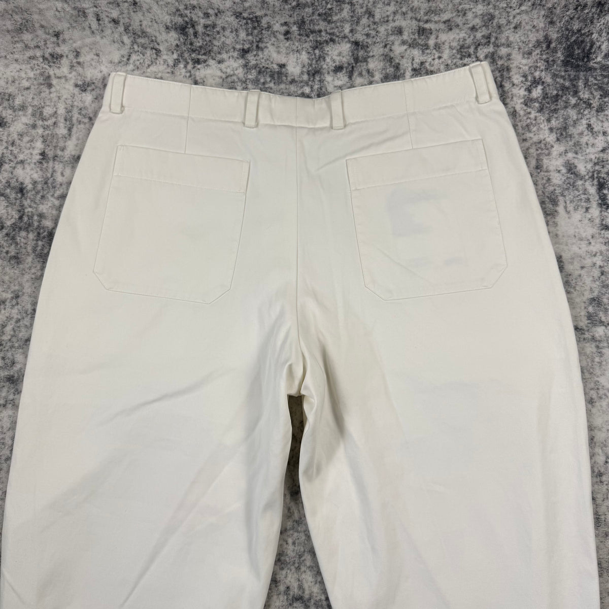 Hermès Vintage White Adjustable Ankle Riding Trousers