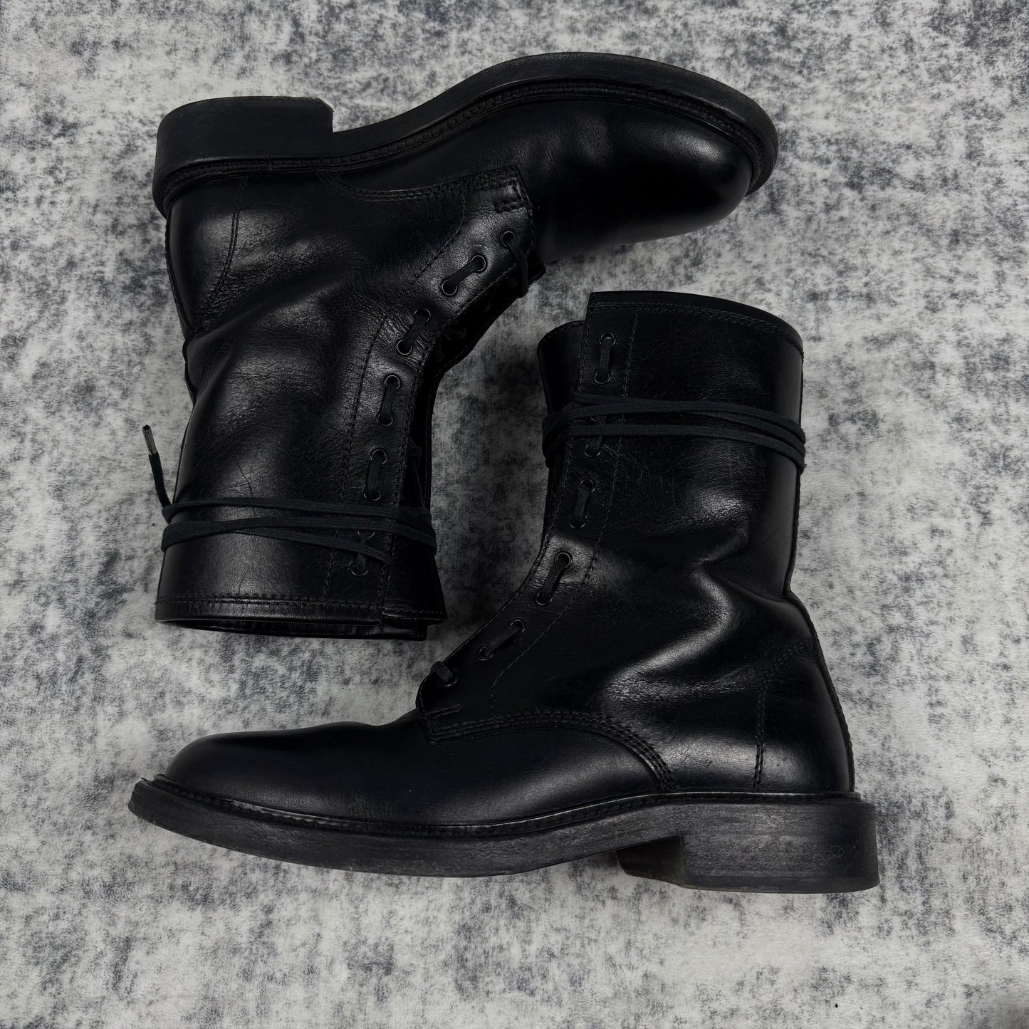 Saint Laurent Paris AW14-15 ‘Ranger’ Combat Lace-up Leather Boots