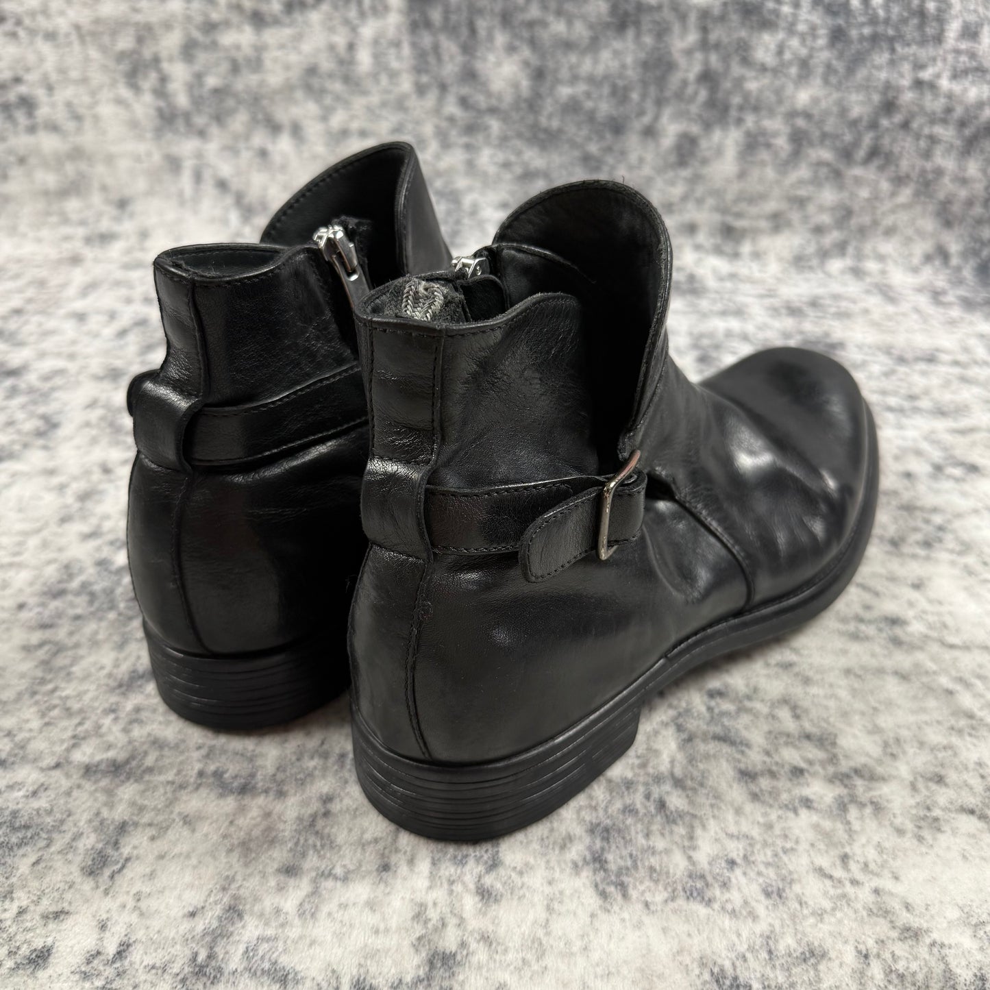 Officine Creative Buckle ‘Black’ Leather Boots