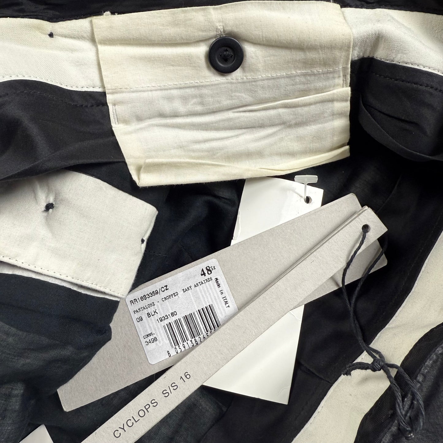 Rick Owens Cyclops S/S 16 Cropped Pants