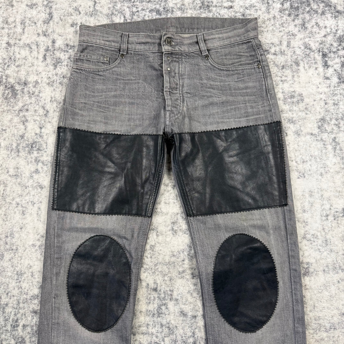 Maison Margiela AW/10 Runway Leather Patchwork Jeans