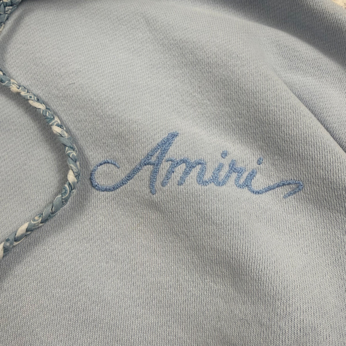 AMIRI Cotton Bleach Bandana ‘Blue’ Hoodie