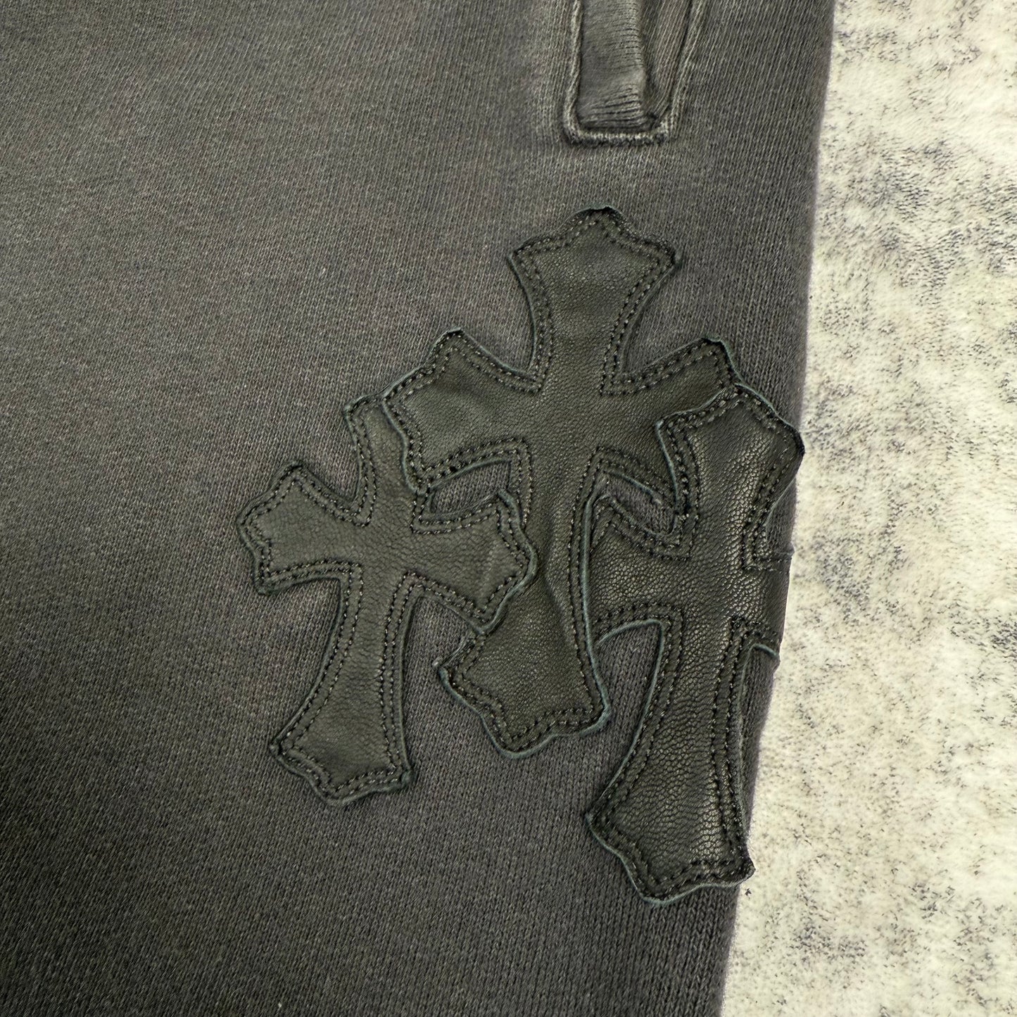 Chrome Hearts Triple Cross Patch Paper Jam  Sweatpants