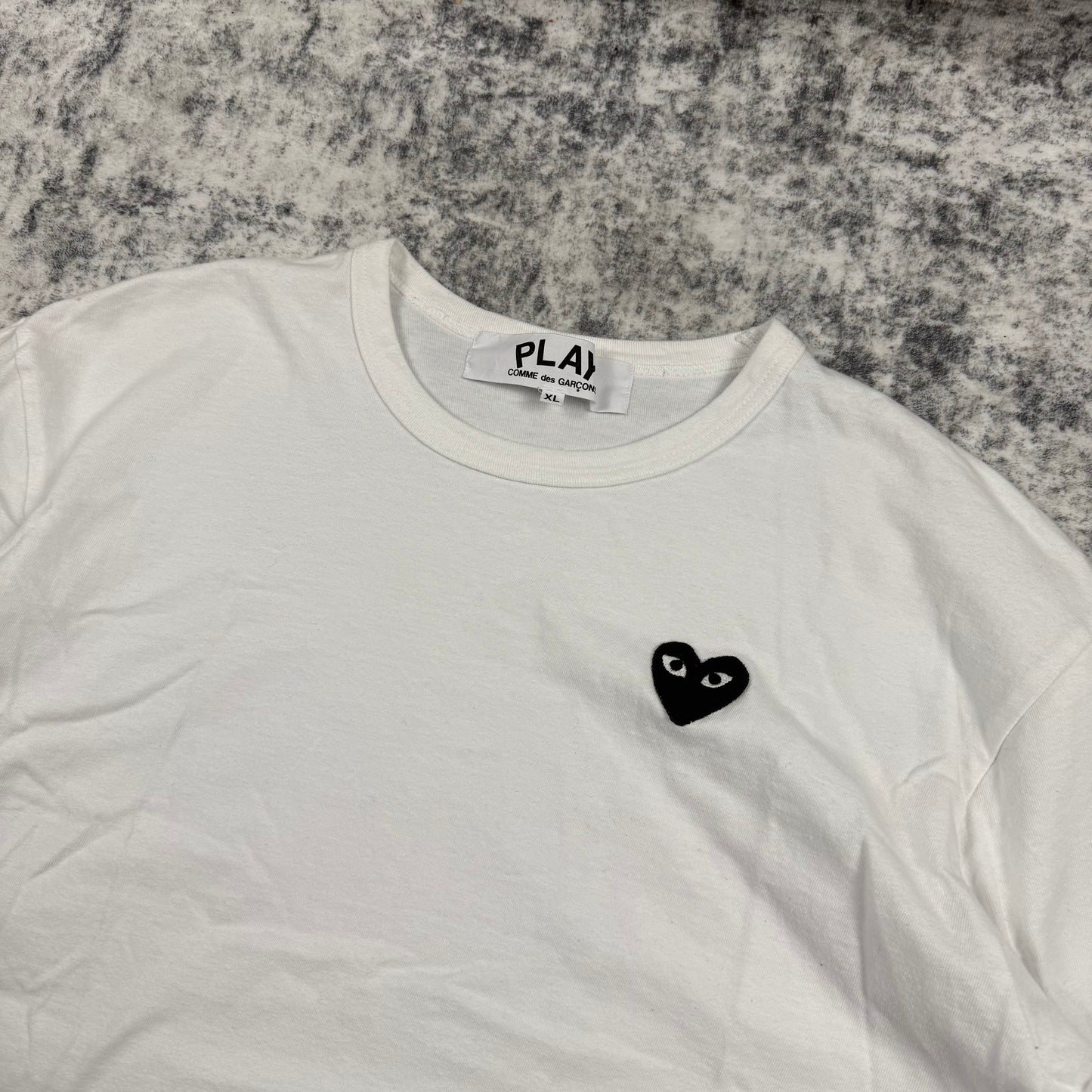 Comme Des Garçons Heart ‘White’ T-Shirt