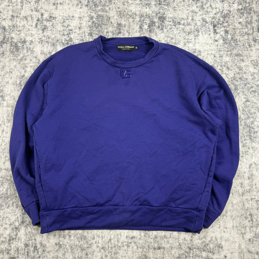 Dolce & Gabbana Metal Logo ‘Purple’ Crewneck