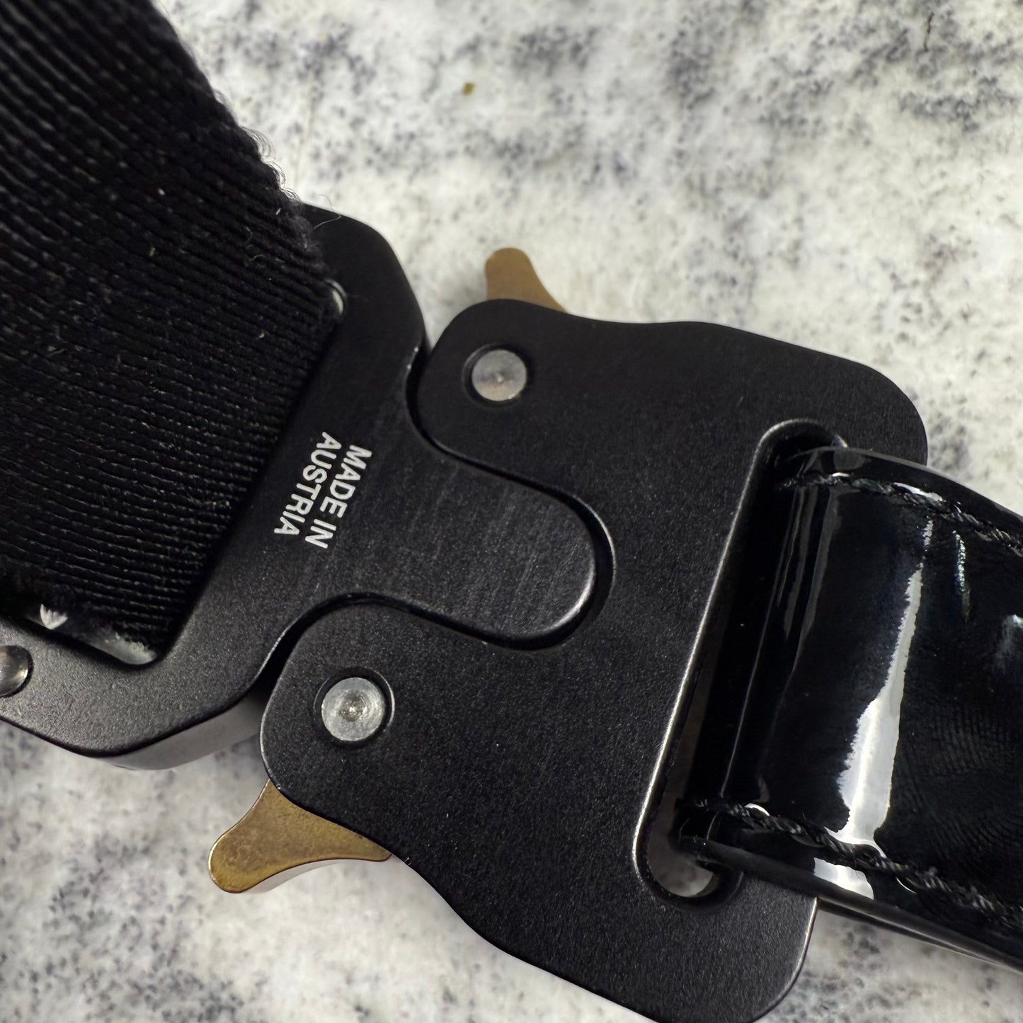 1017 Alyx 9SM Leather Rollercoaster ‘Black’ Belt