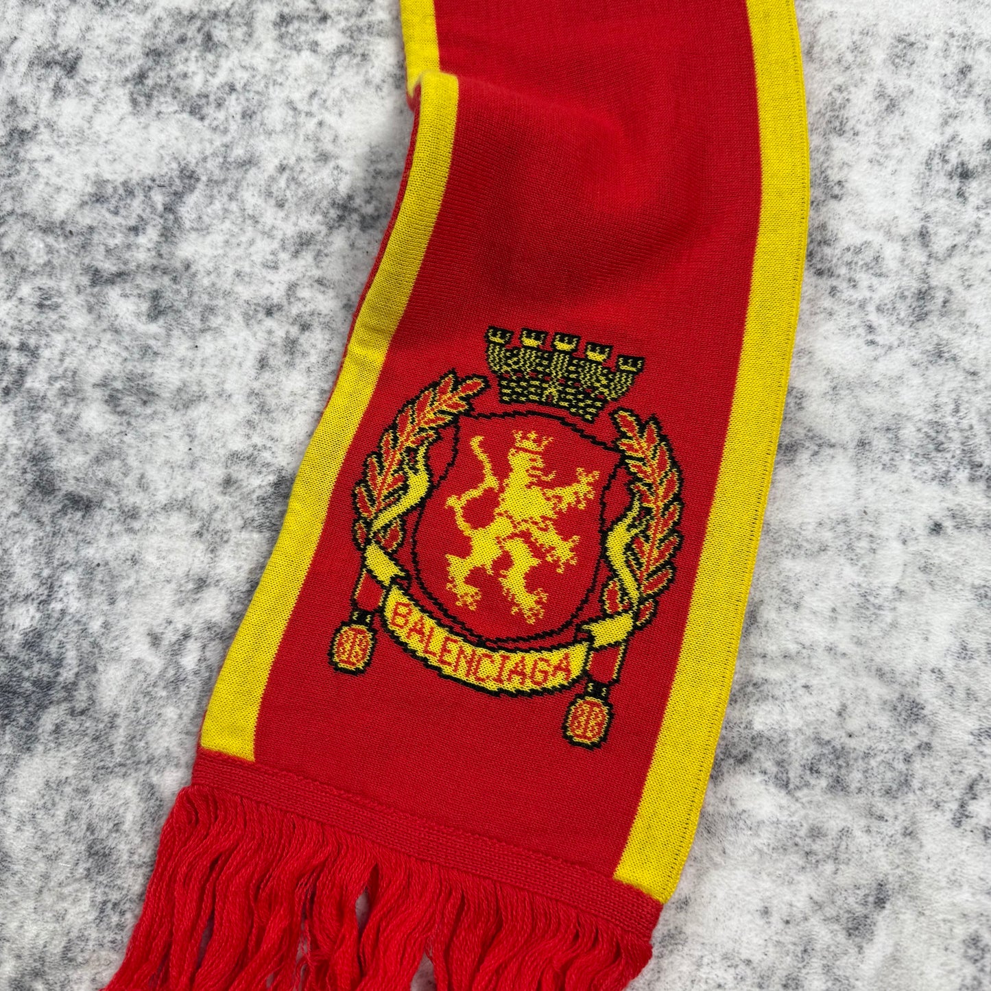 Balenciaga & Adidas FW/22 Soccer ‘Red/White’ Scarf