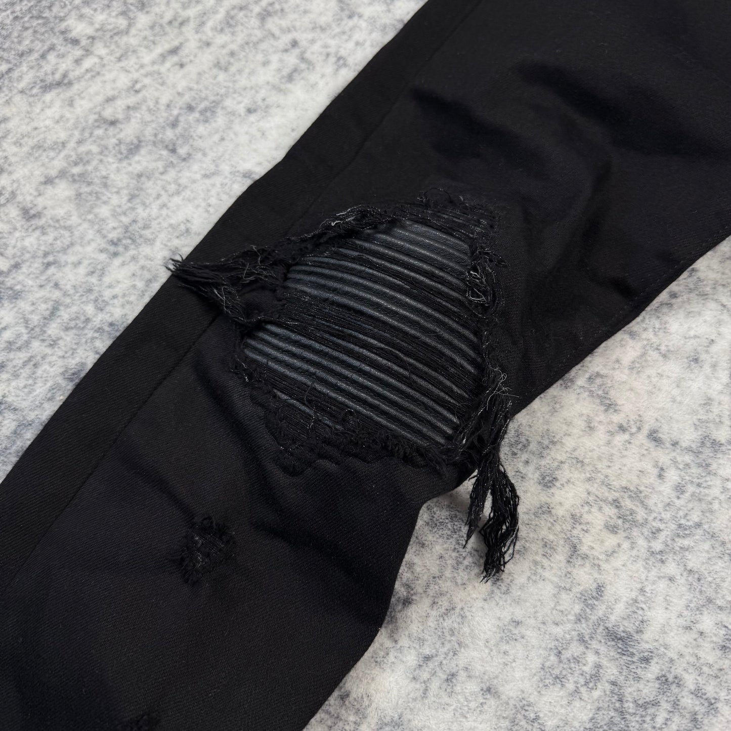 Amiri MX1 Distressed Tapered Leg ‘Black’ Jeans