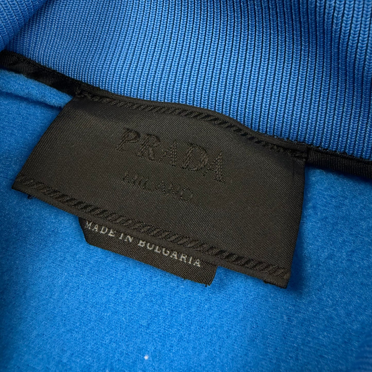 Prada Milano Triangle Logo Zip Track ‘Blue/Black’ Jacket