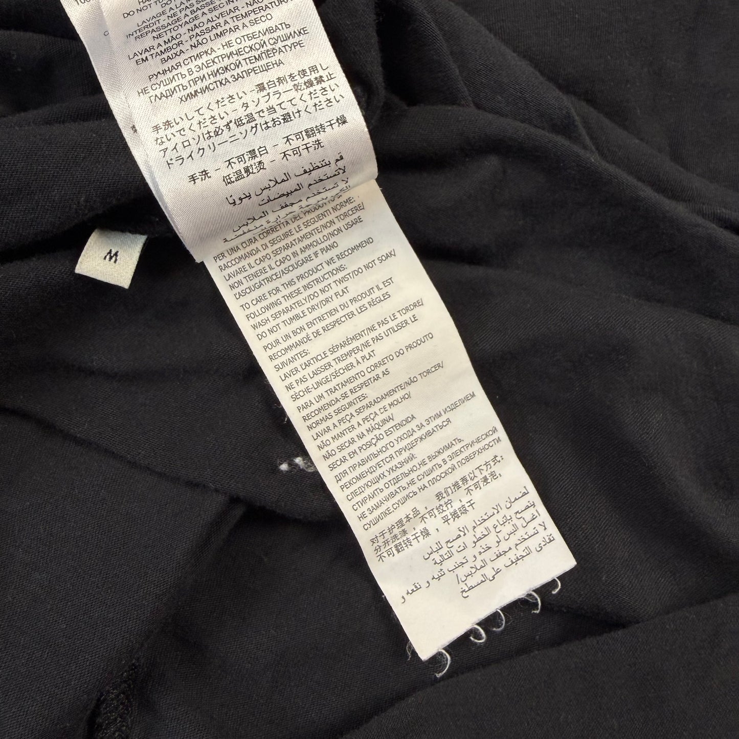 Gucci Vintage Logo Print Distressed ‘Black’ T-Shirt