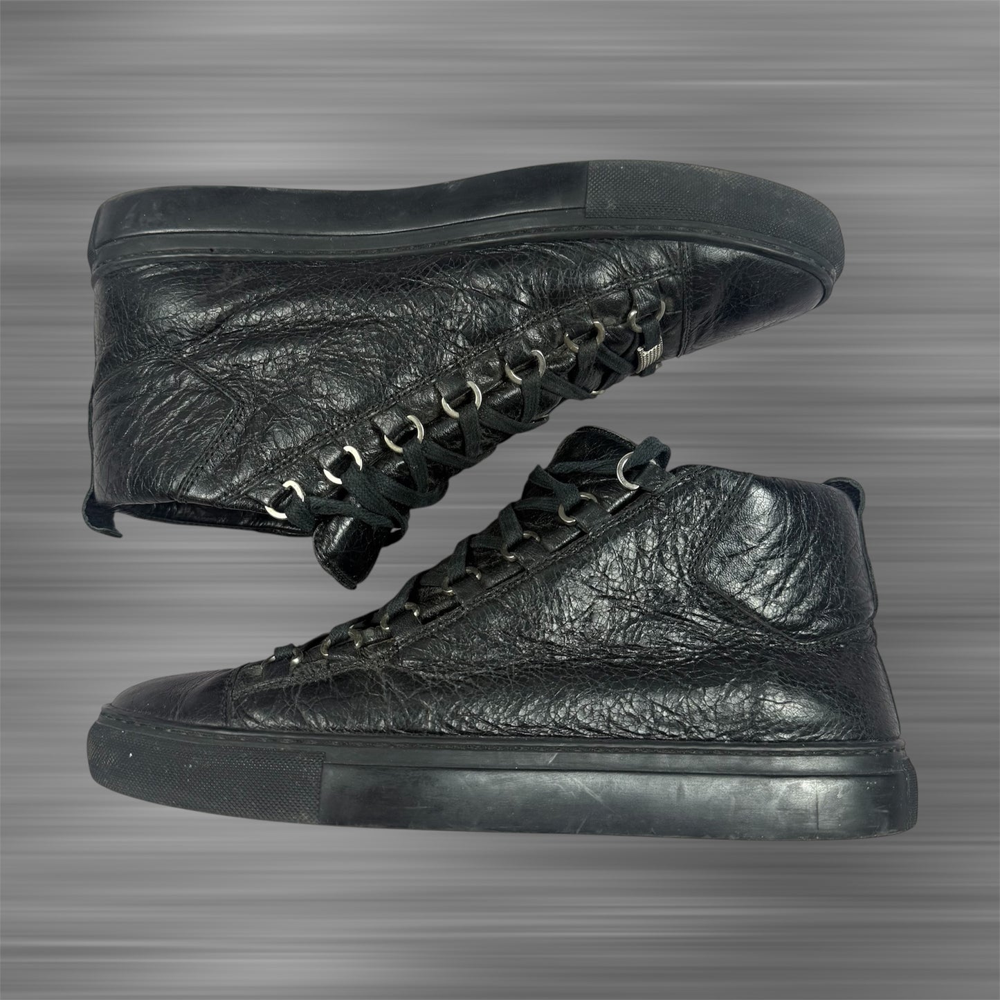 Balenciaga Arena Low Top ‘Black’ Leather Shoes