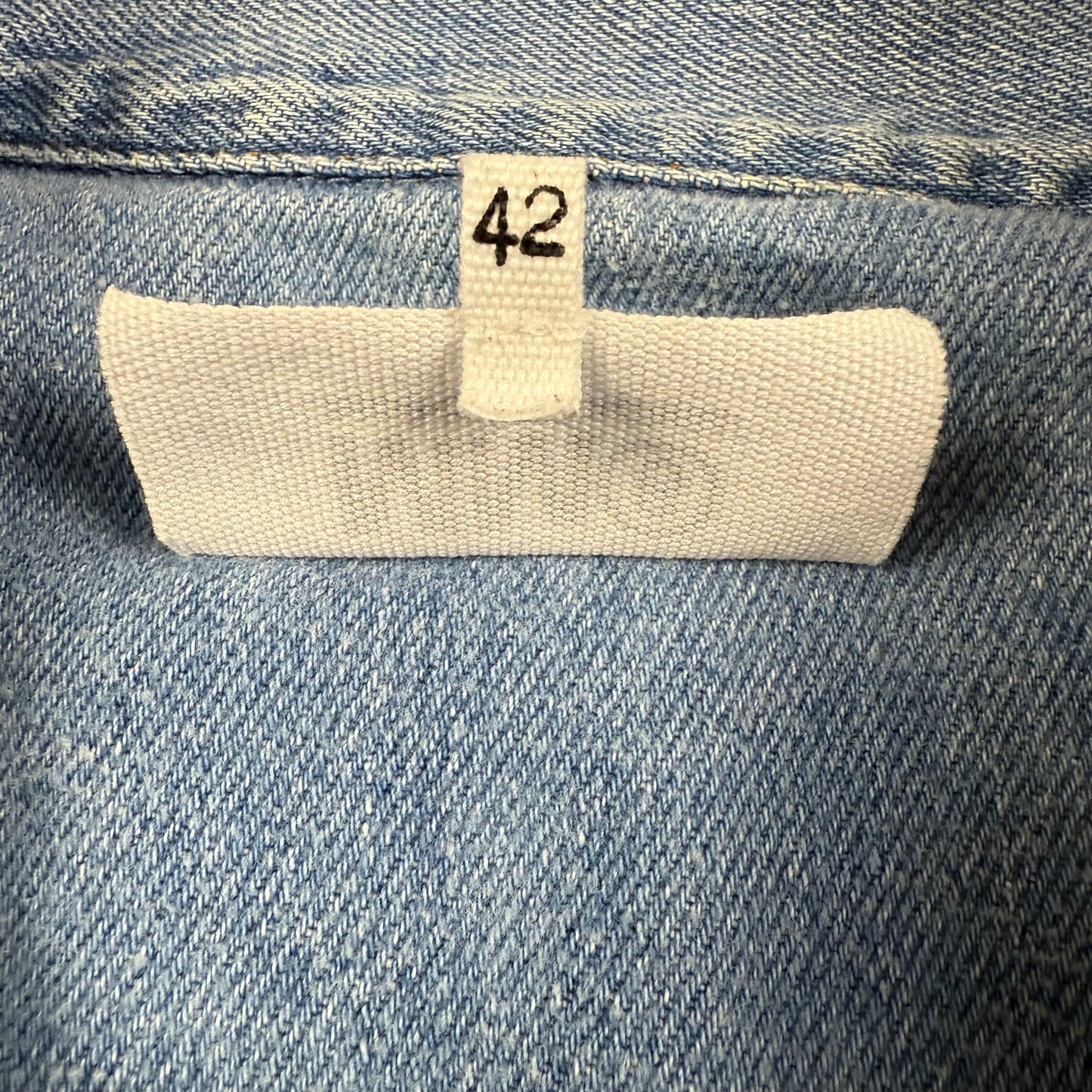SS2017 Maison Margiela Two Tone Blue Denim Jacket