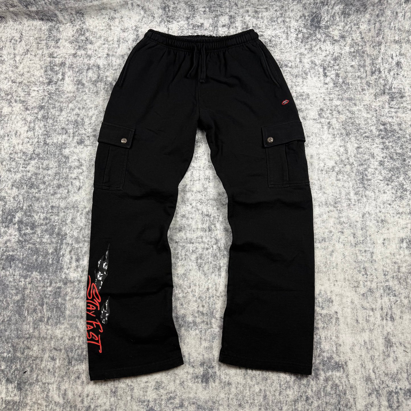 Chrome Hearts x Matty Boy Stay Fast Cargo ‘Black’ Sweatpants