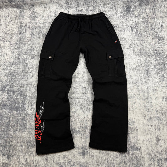 Chrome Hearts x Matty Boy Stay Fast Cargo ‘Black’ Sweatpants