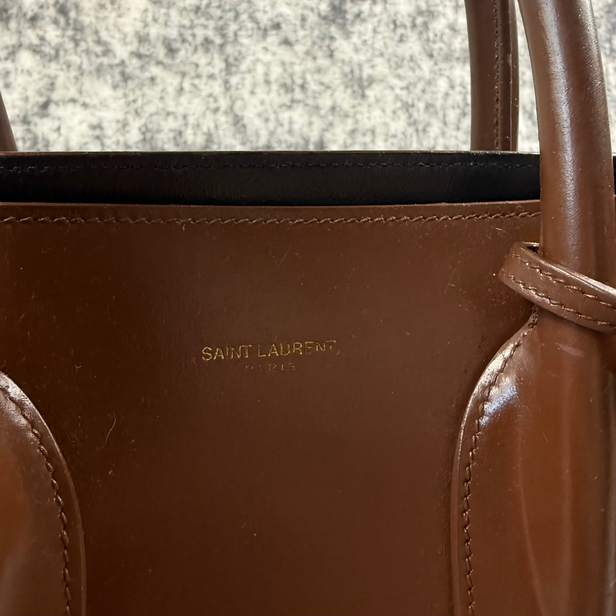 Saint Laurent Sac de Jour Brown Leather Tote Bag