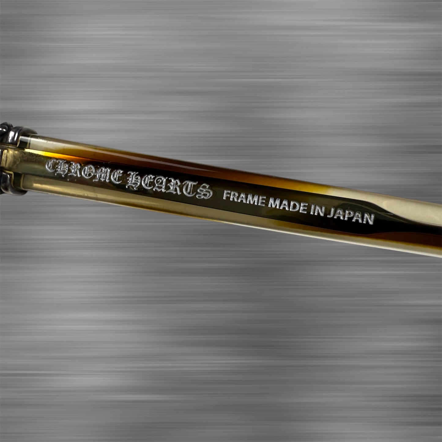 Chrome Hearts ‘Instabutt’ Fleur Tortoise Shell Prescription Glasses