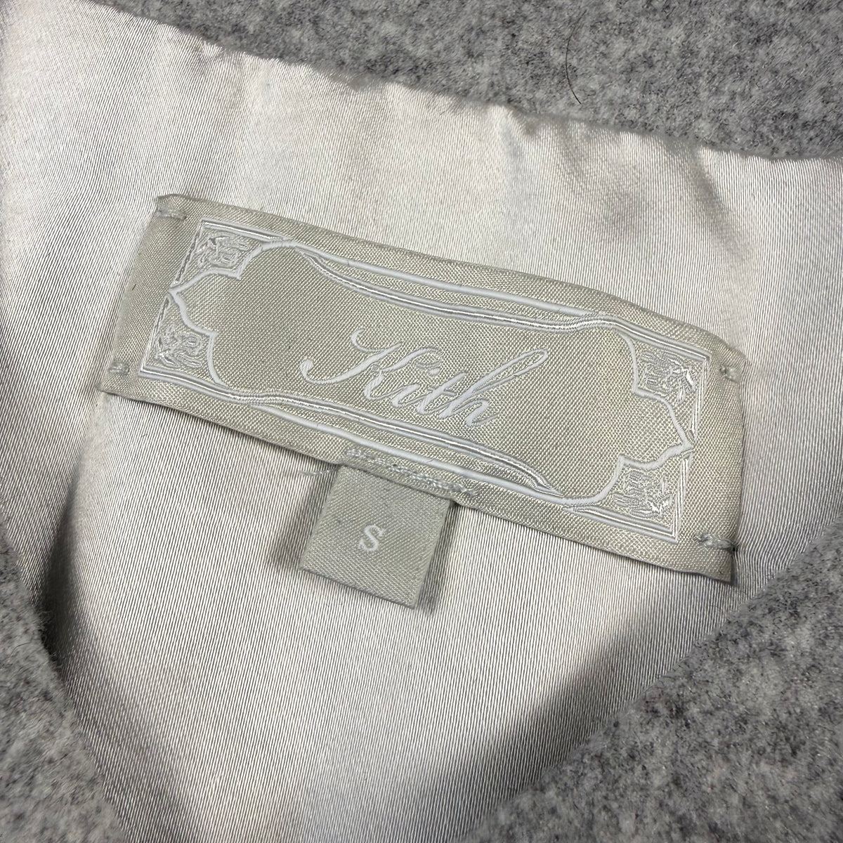 Kith Winter Classics 2024 Felted Jersey Jonah Liner Grey Jacket