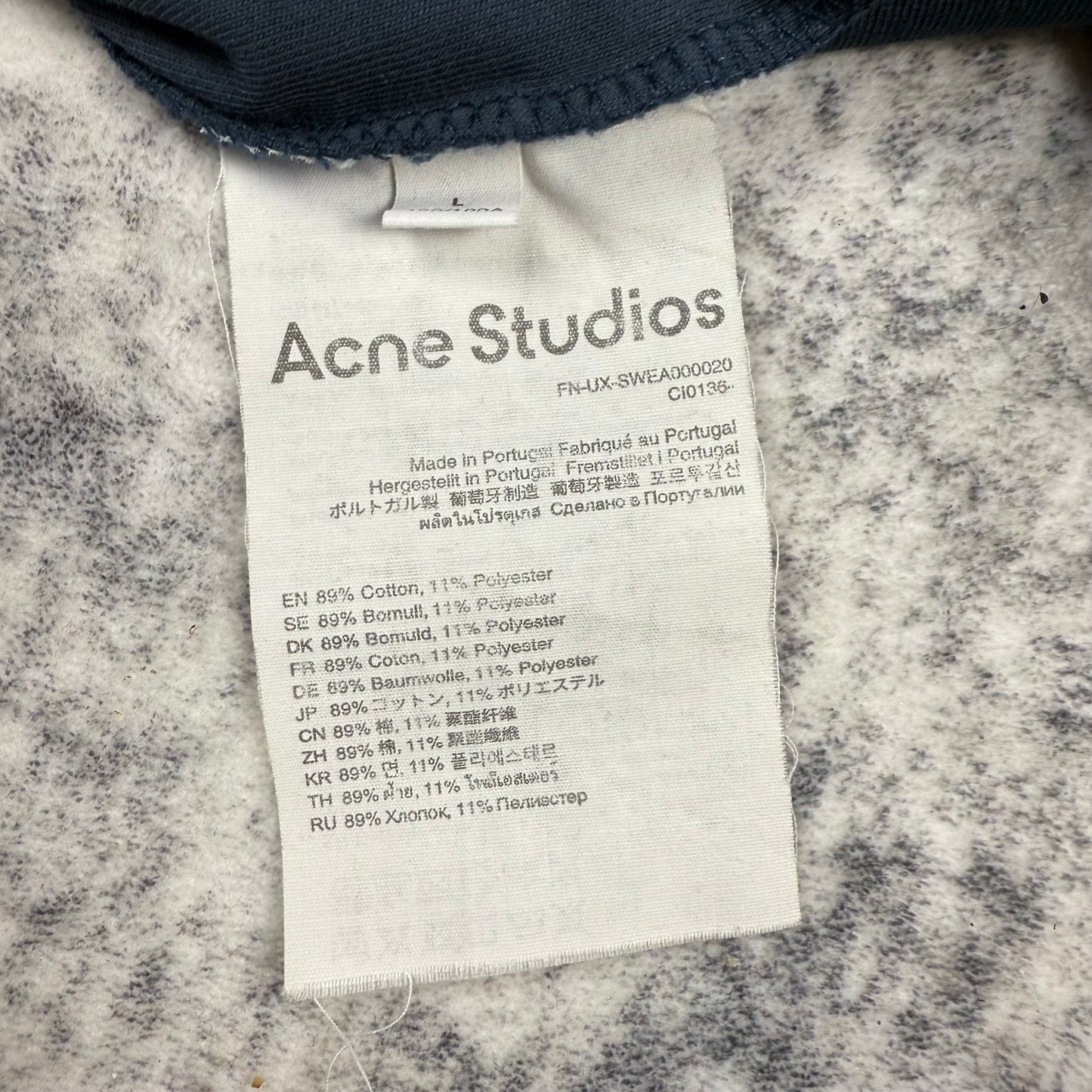 Acne Studios Stockholm 1996 Faded ‘Navy’ T-Shirt