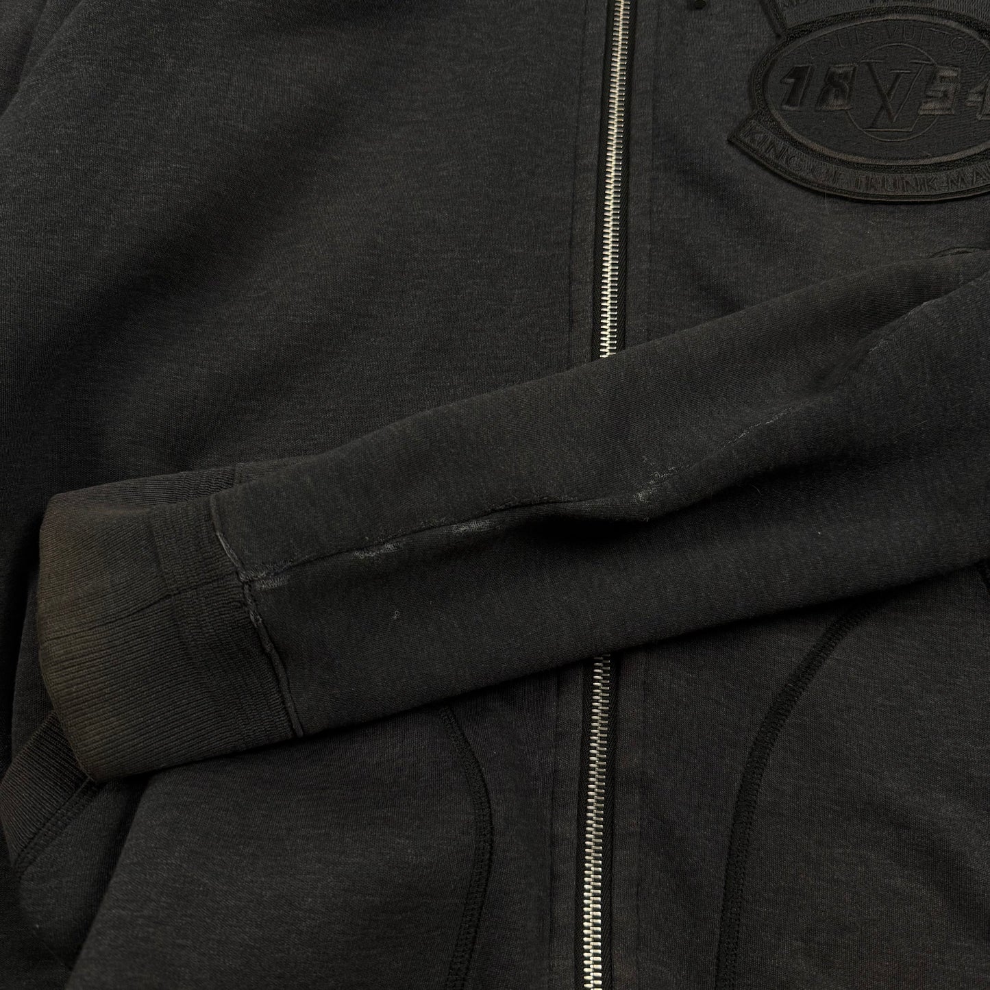 Louis Vuitton King of Trunk Makers Patch ‘Gray’ Zip Hoodie