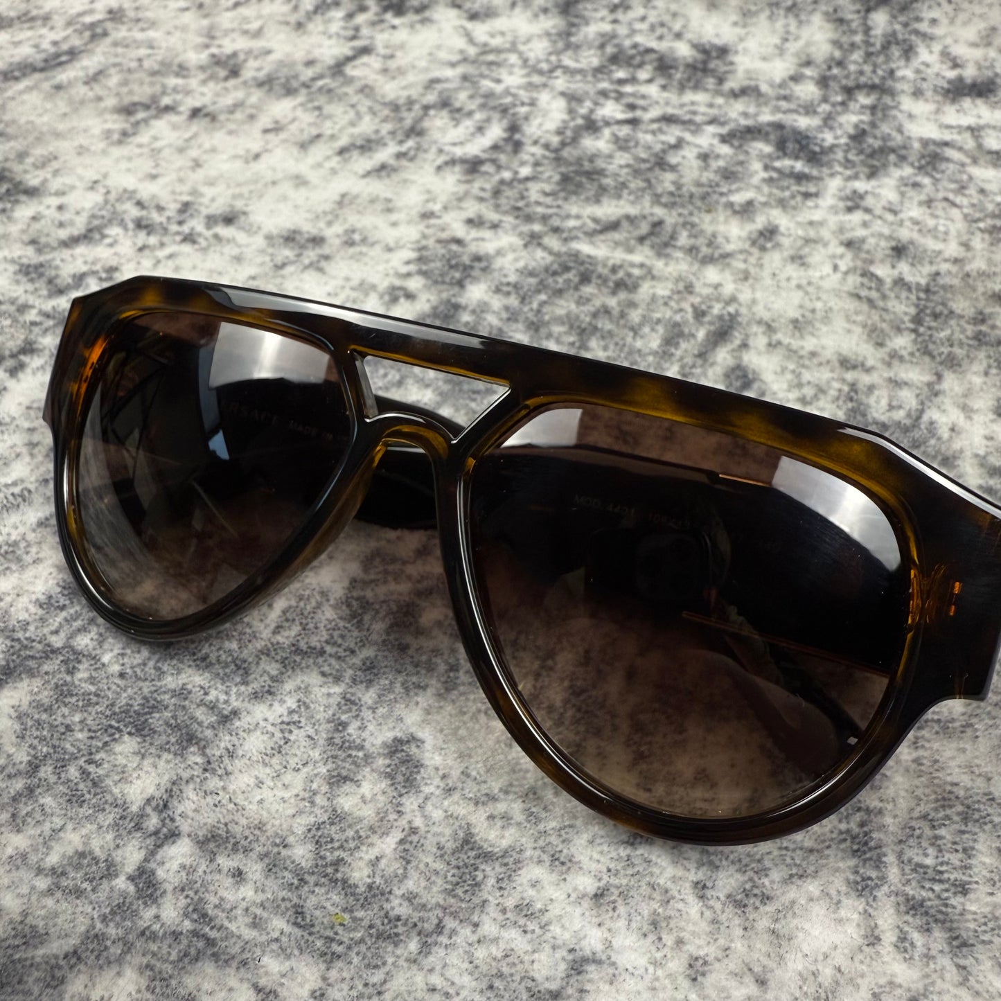 Versace Medusa Head Tortoiseshell Sunglasses