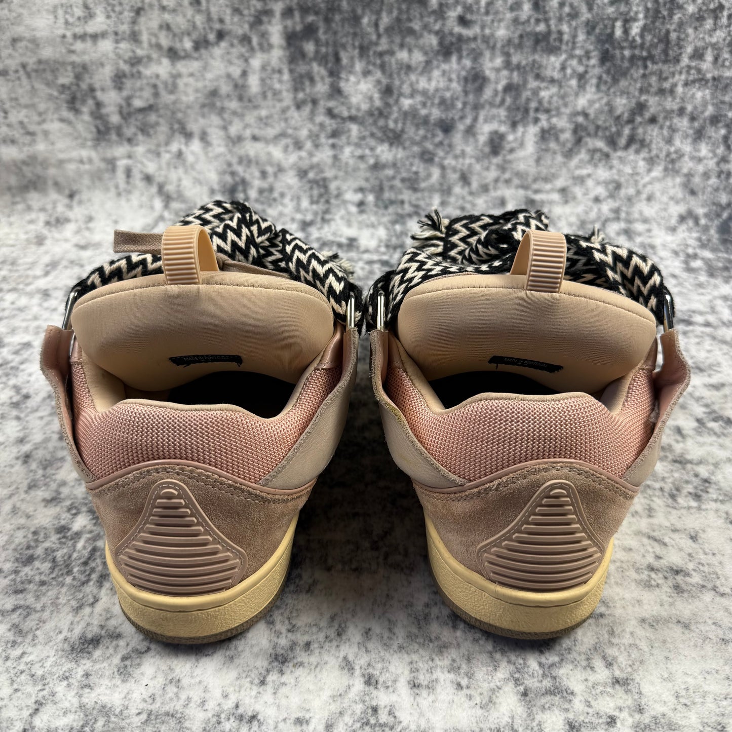 Lanvin Curb Zigzag-Laces Round Toe ‘Pink’ Shoes