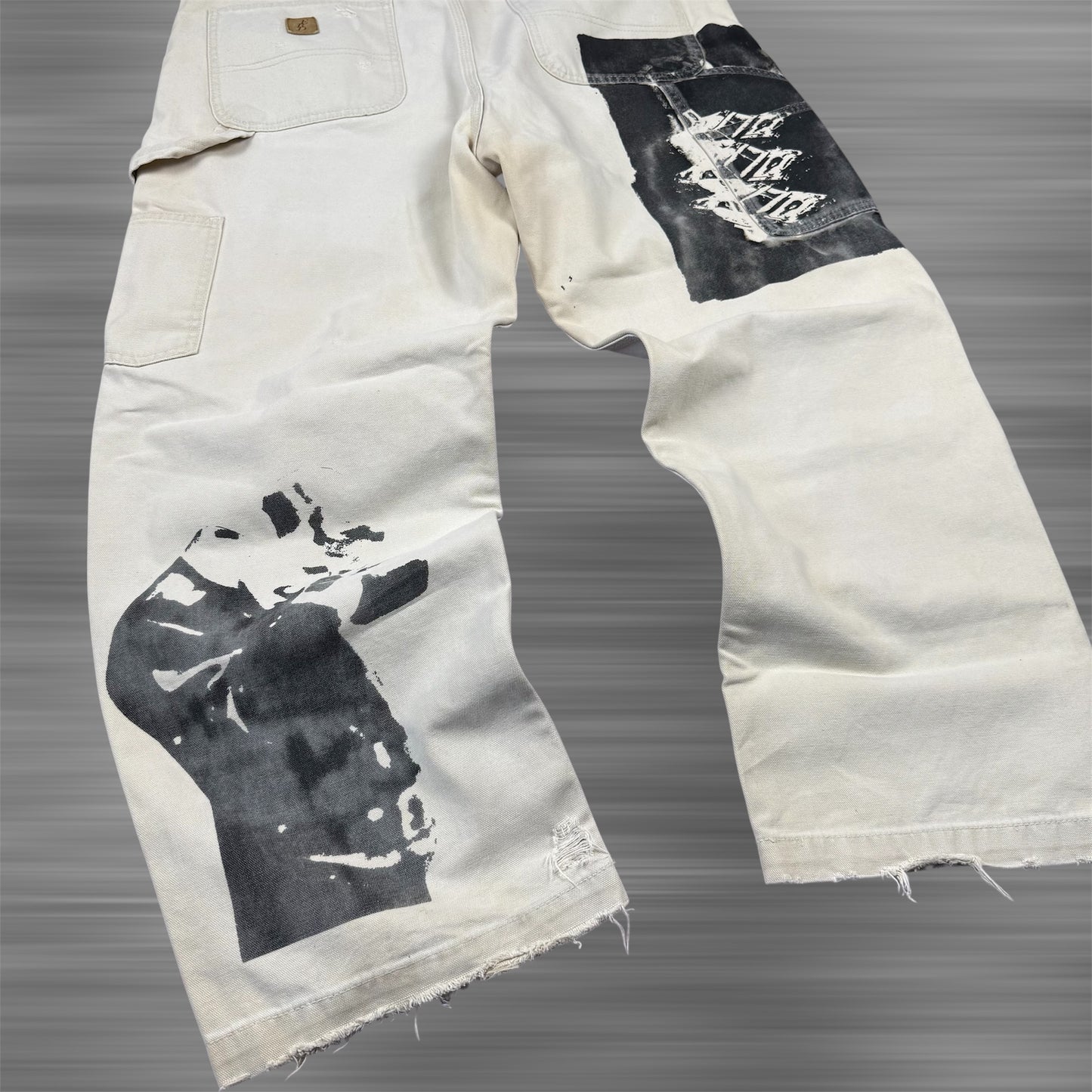 Enfants Riches Déprimés Beige Paint Cargo Pants