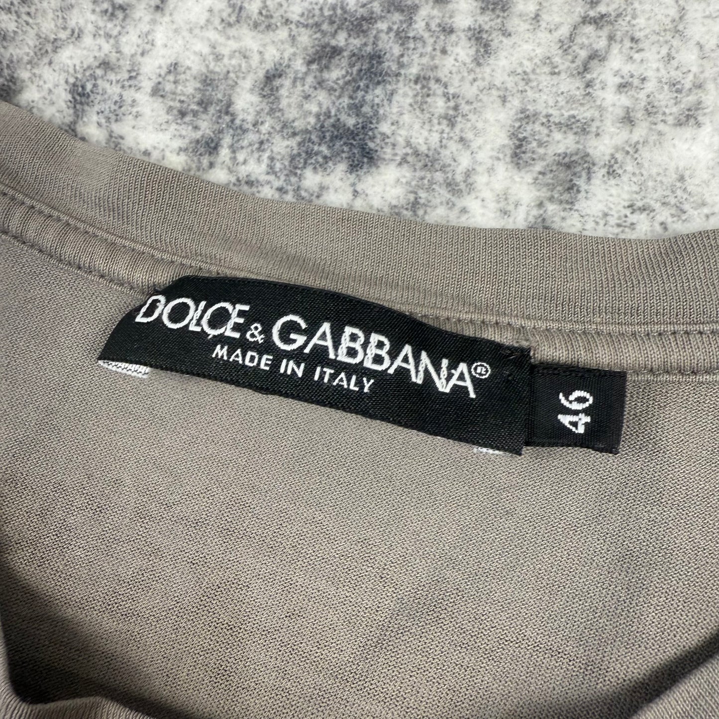 Dolce & Gabbana 2000s Monarchy King Grey T-Shirt