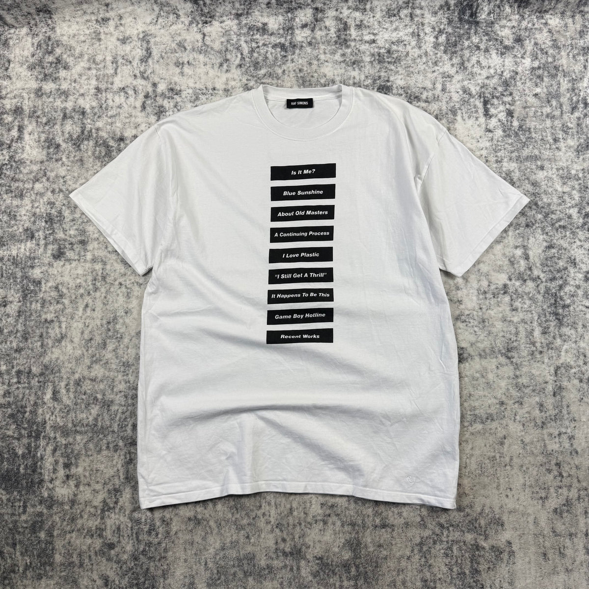 Raf Simons SS18 Double-Sided Text Graphic T-Shirt