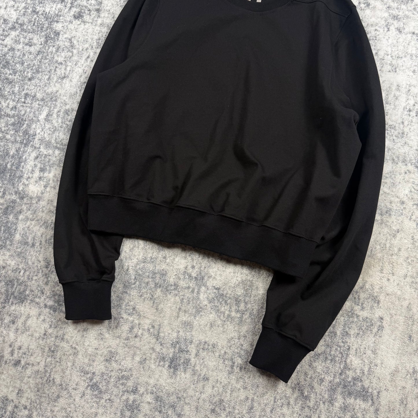 Rick Owens SS24 Lido Cropped ‘Black’ Crewneck