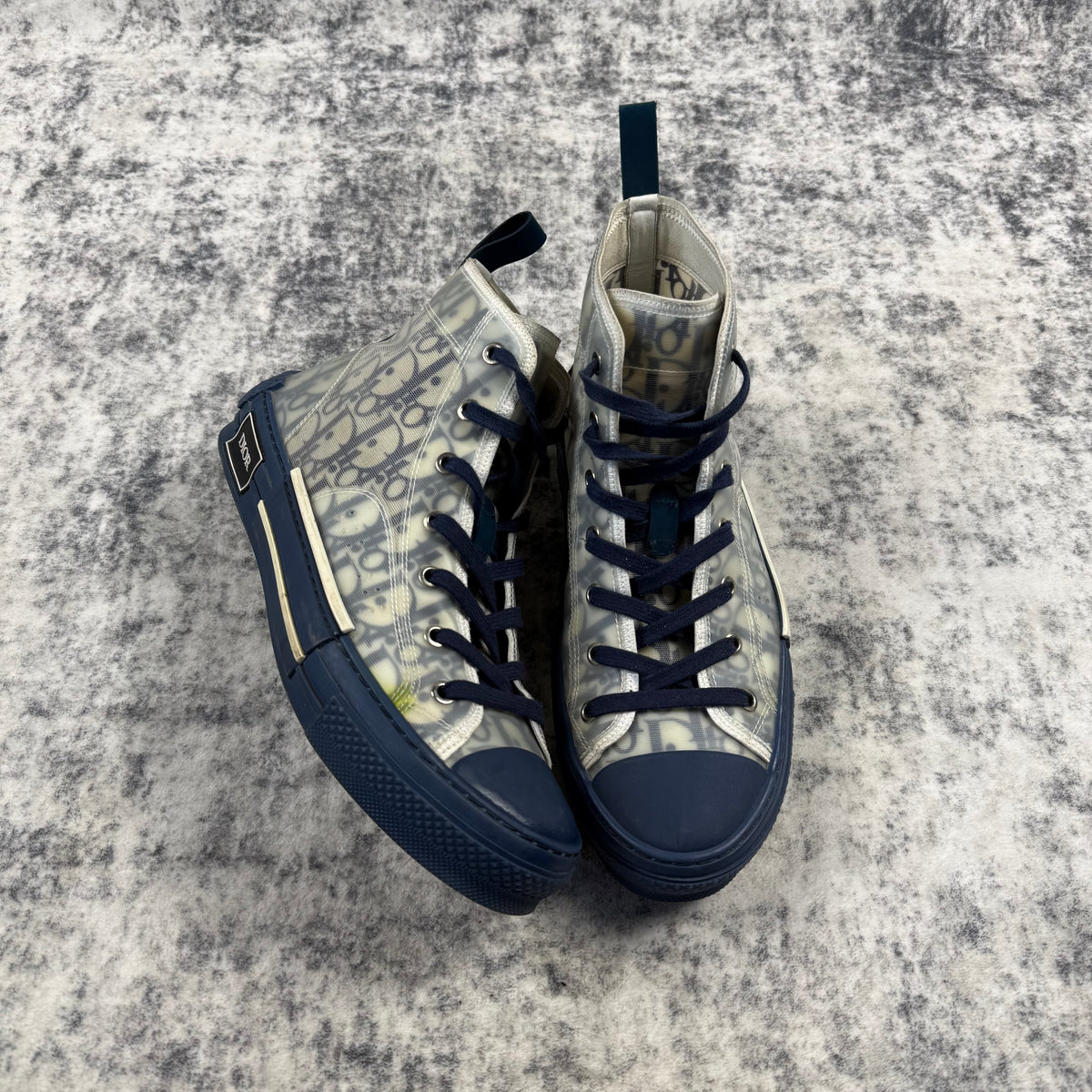 Dior B23 Oblique ‘Navy’ High Top Shoes