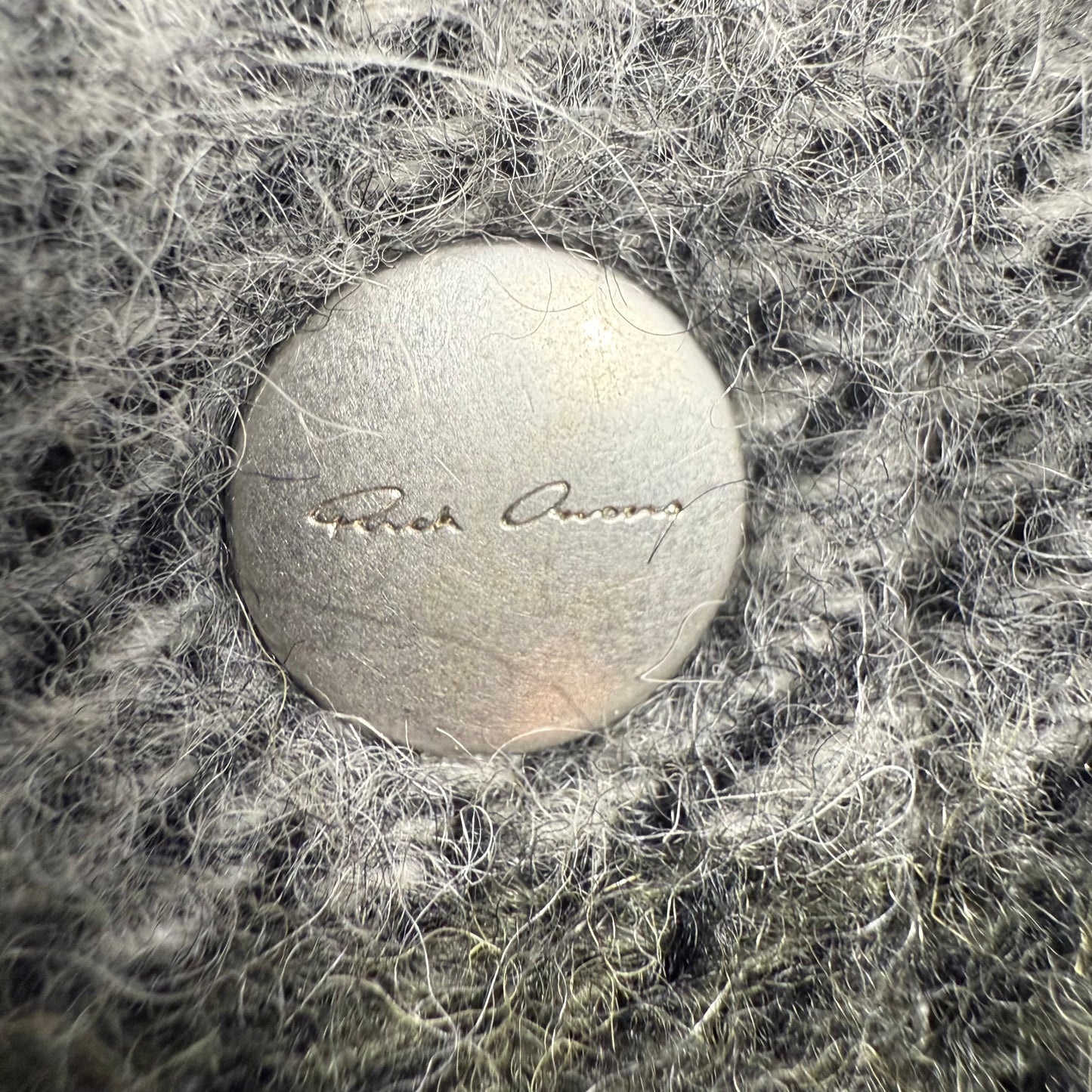 Rick Owens F/W22 Alpaca Knit Oversized Jacket