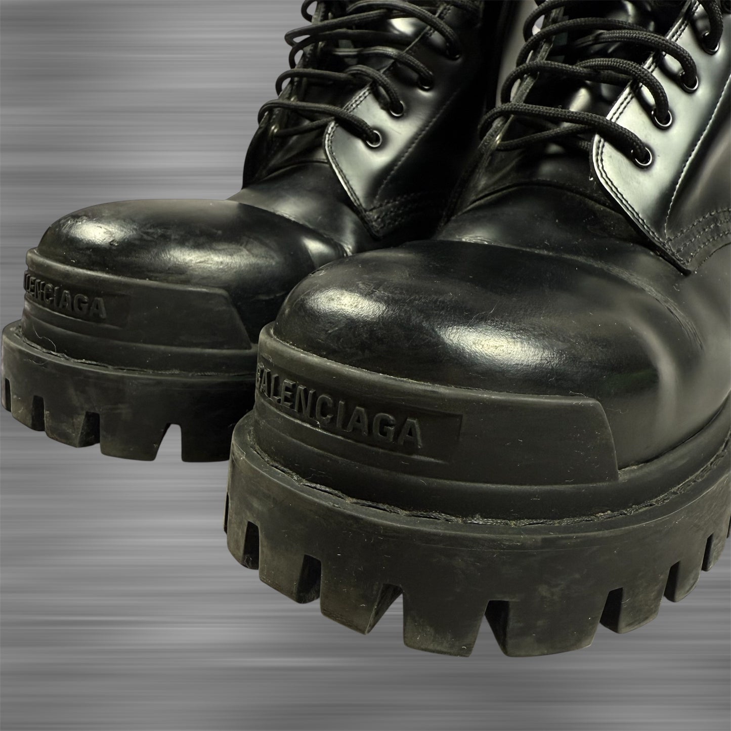 Balenciaga Leather Strike ‘Black’ Boots