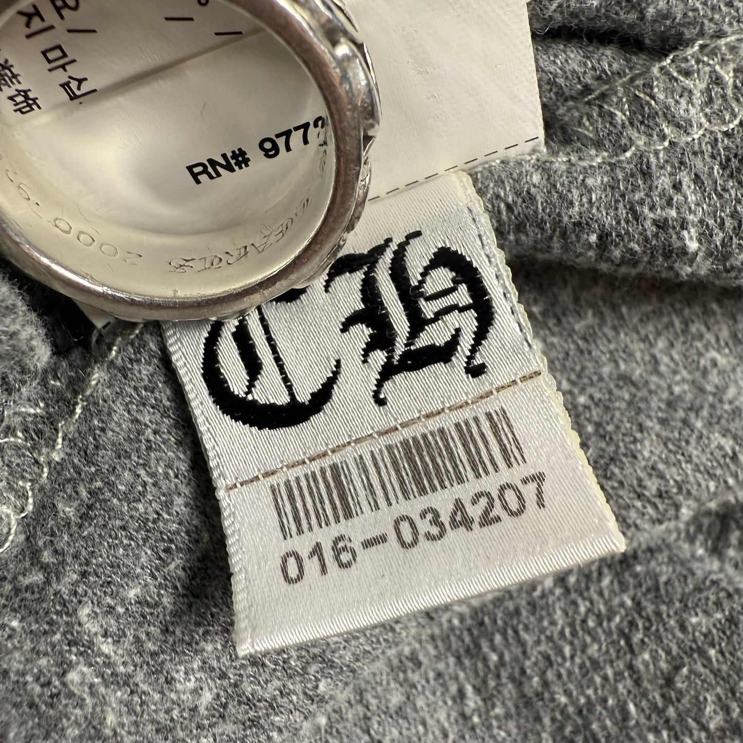 Chrome Hearts T-Bar F*** You Zip-Up Hoodie Heather Grey