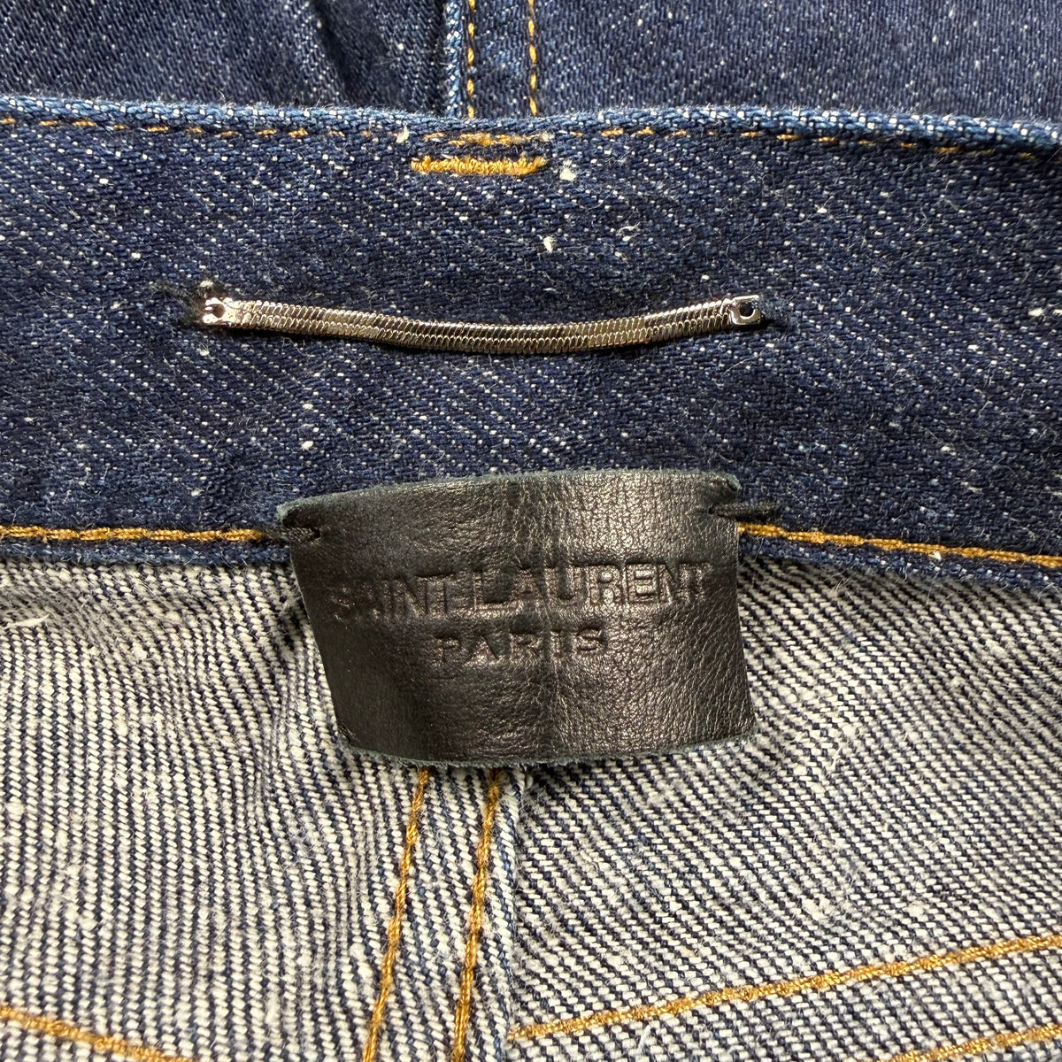 Saint Laurent Paris Étienne Dark Stonewash Denim Jeans