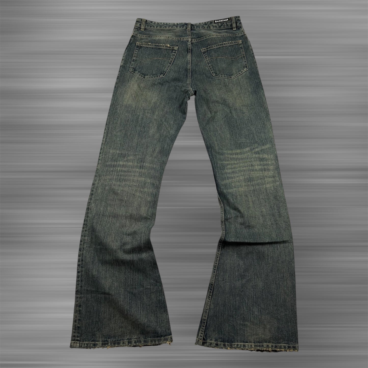 Balenciaga Flared Distressed Jeans