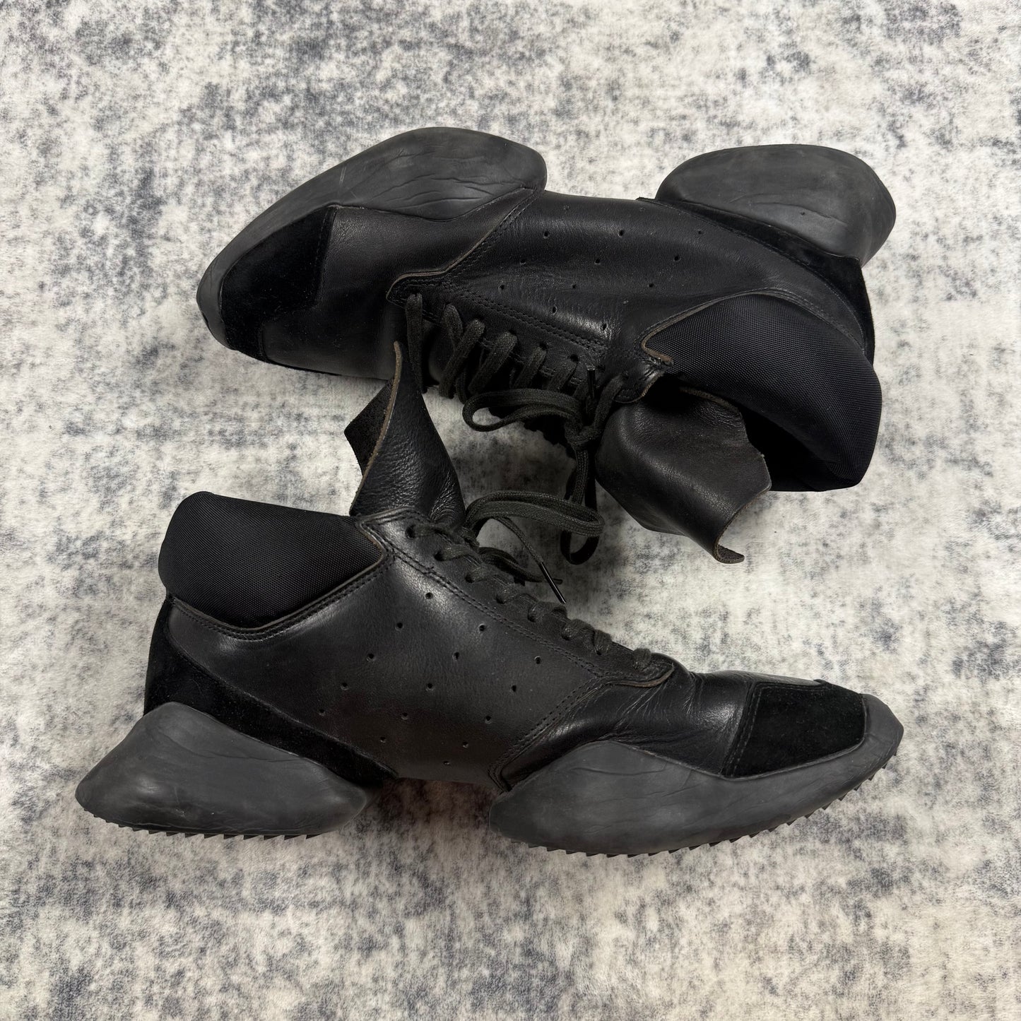 Rick Owens x Adidas ‘Black’ Runner Shoes